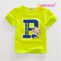 newest summer round collar boys shirt cotton children t shirt kids